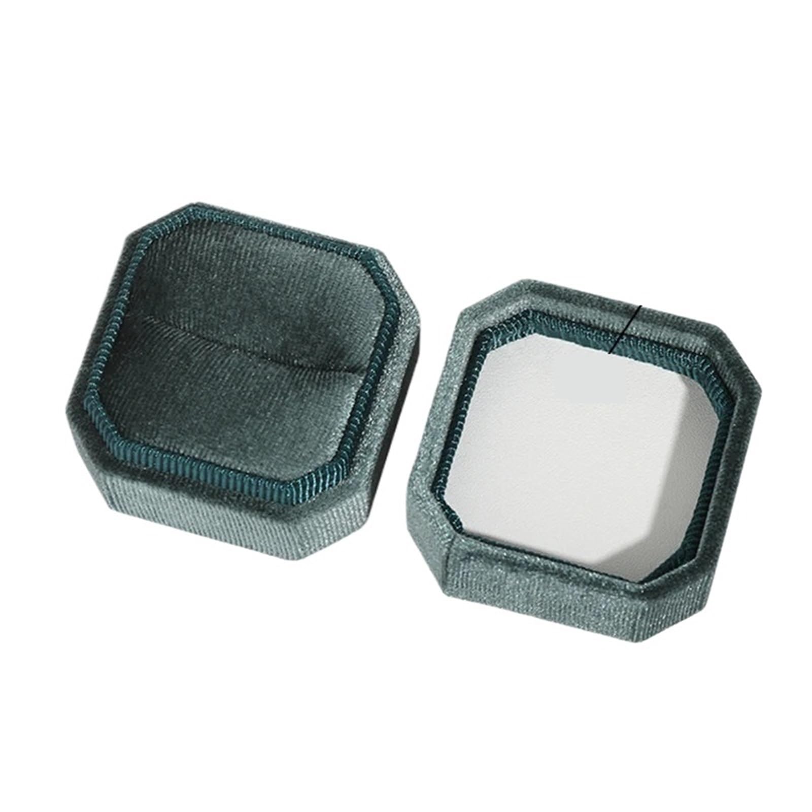 JFNKLFG Earring Small Jewellery Organiser Ring Cases for Proposal, Wedding(Dark Green-A)
