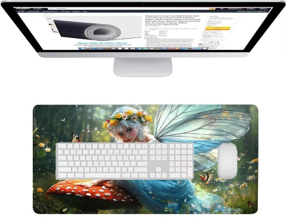 Tapis de souris champignon protégeant votre bureau des éclaboussures