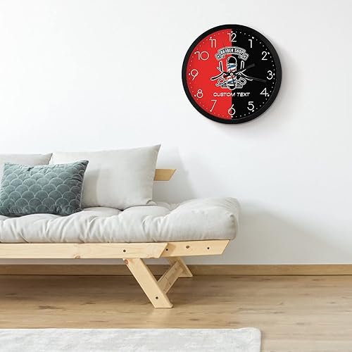 Miniatura 6 de Reloj de pared personalizado para peluquería, añade tu texto, reloj personalizado para corte de pelo, 10 pulgadas, reloj de pared personalizado para