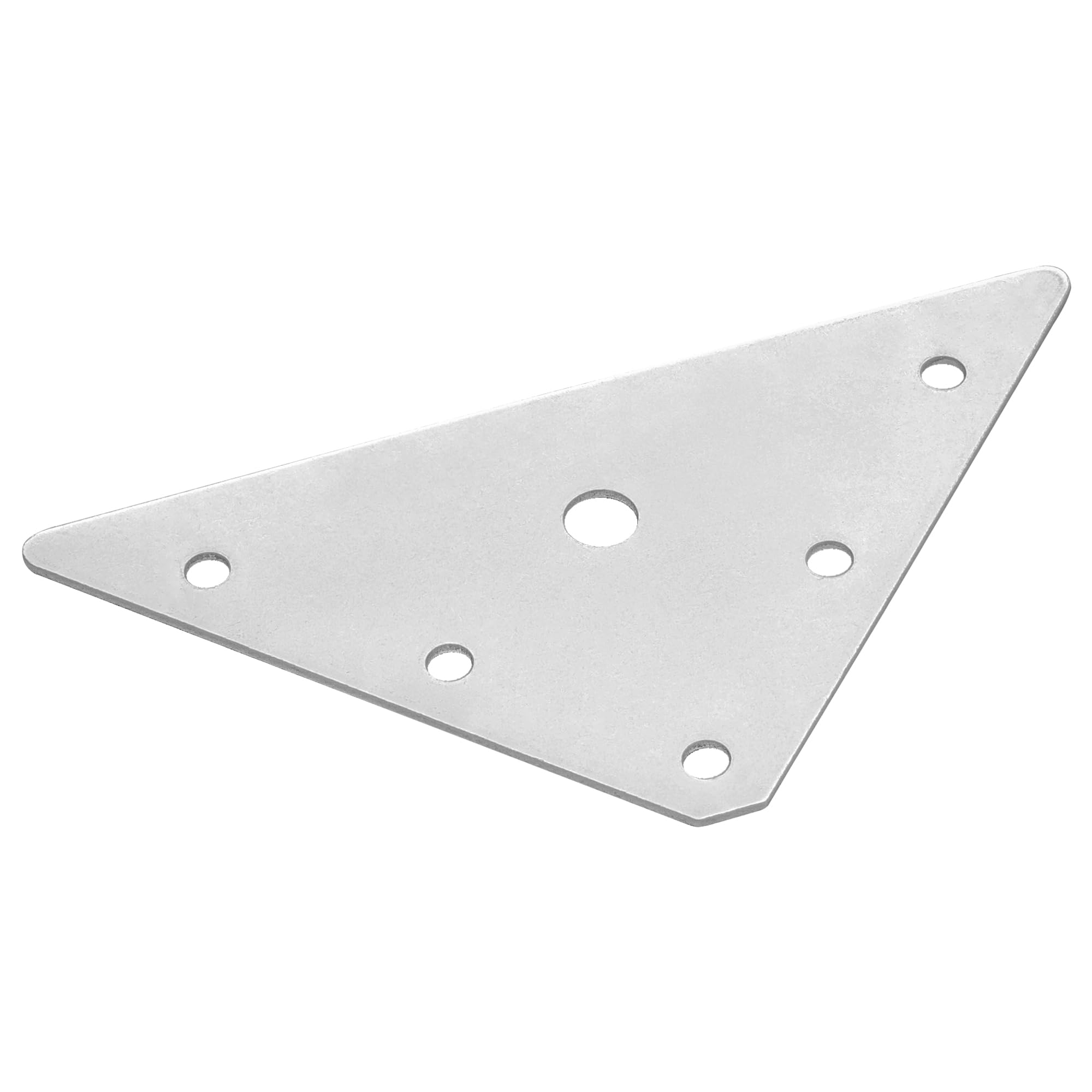 8-Pack Stainless Steel Corner Brackets – Flat Triangular Reinforcement Brace Plates for Furniture Fixing