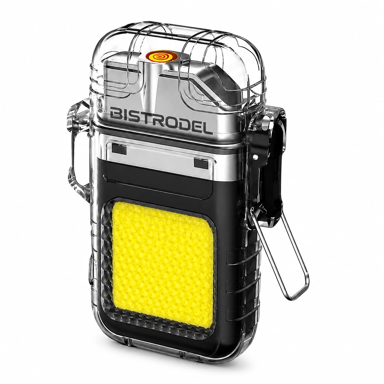 Waterproof LED Flashlight Plasma Lighter | USB Rechargeable Keychain Torch | Windproof Flameless Mini Lantern for Outdoor, Camping, Hiking, Survival | Transparent Multi-Utility Pocket Light & Lighter-image-27