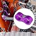 X AUTOHAUX 4 Pcs AN8 Car Hose Separator Clamp Aluminum Alloy Fuel Line Mounting Divider Hose Fitting Adapter for Oil Gas Water Brake Line Purple