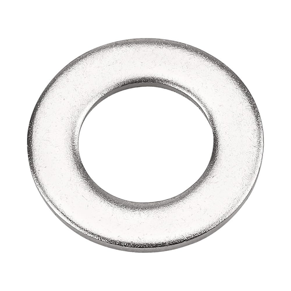 1/2 inch (0.54" ID x 1.09" OD x 0.12" Thickness) Stainless Steel Flat Washers (25 pcs), 304 Stainless Steel 18/8 Metal Washers for Screws and Bolts,