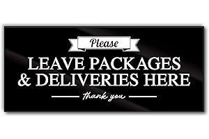 Premium Acrylic Package Delivery Box Sign for Porch