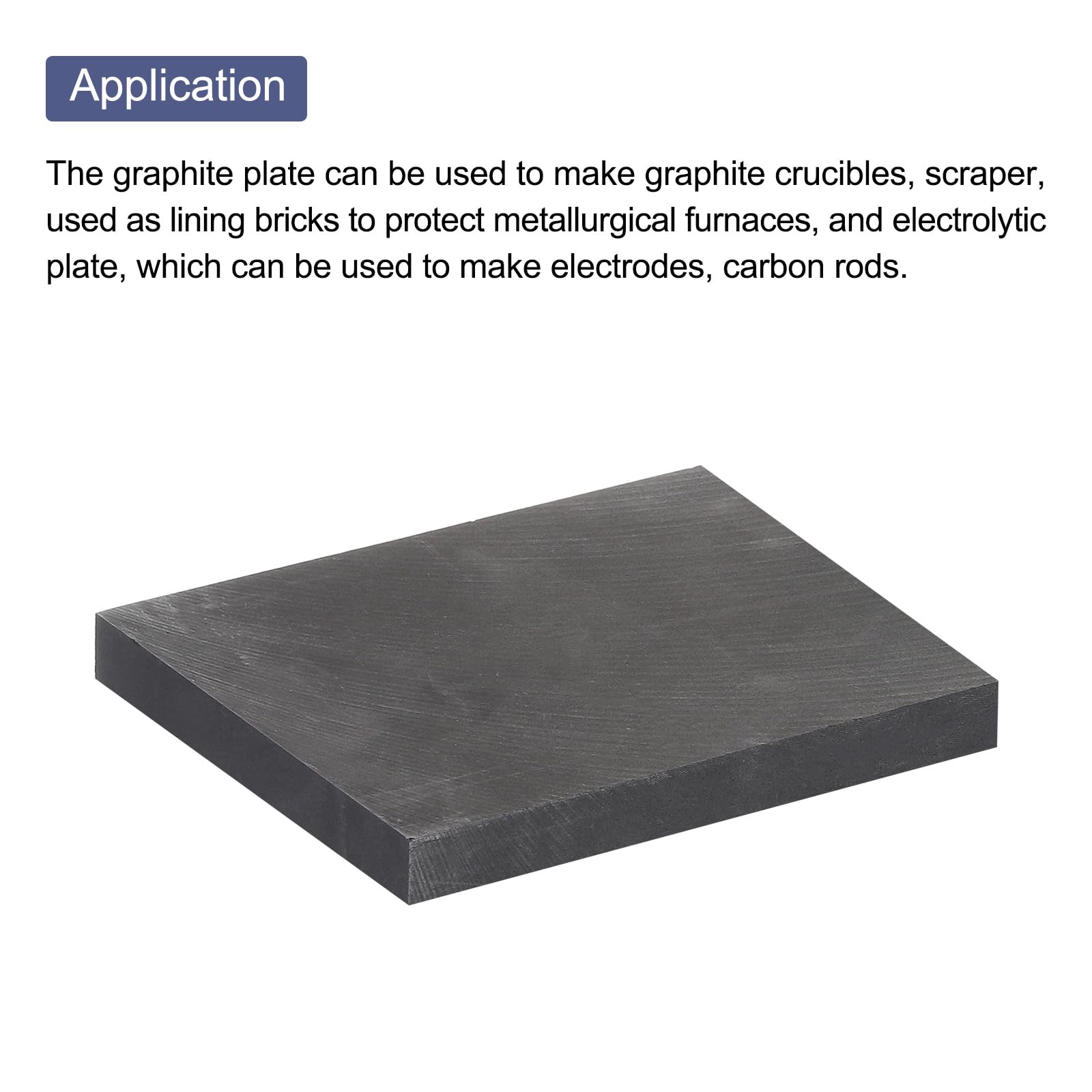 QUARKZMAN Bloc de Graphite en Lingot, Rectangle, Plaque D'Électrode en Graphite 150x95x16mm pour La Fusion, La Coulée, L'Électrolyse Et L'Électroplacage