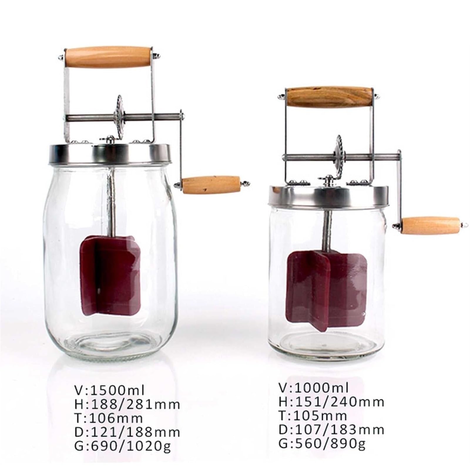 Amazon｜1000ML/1500ML 手動バターチャーナー - ハンドクランクバター