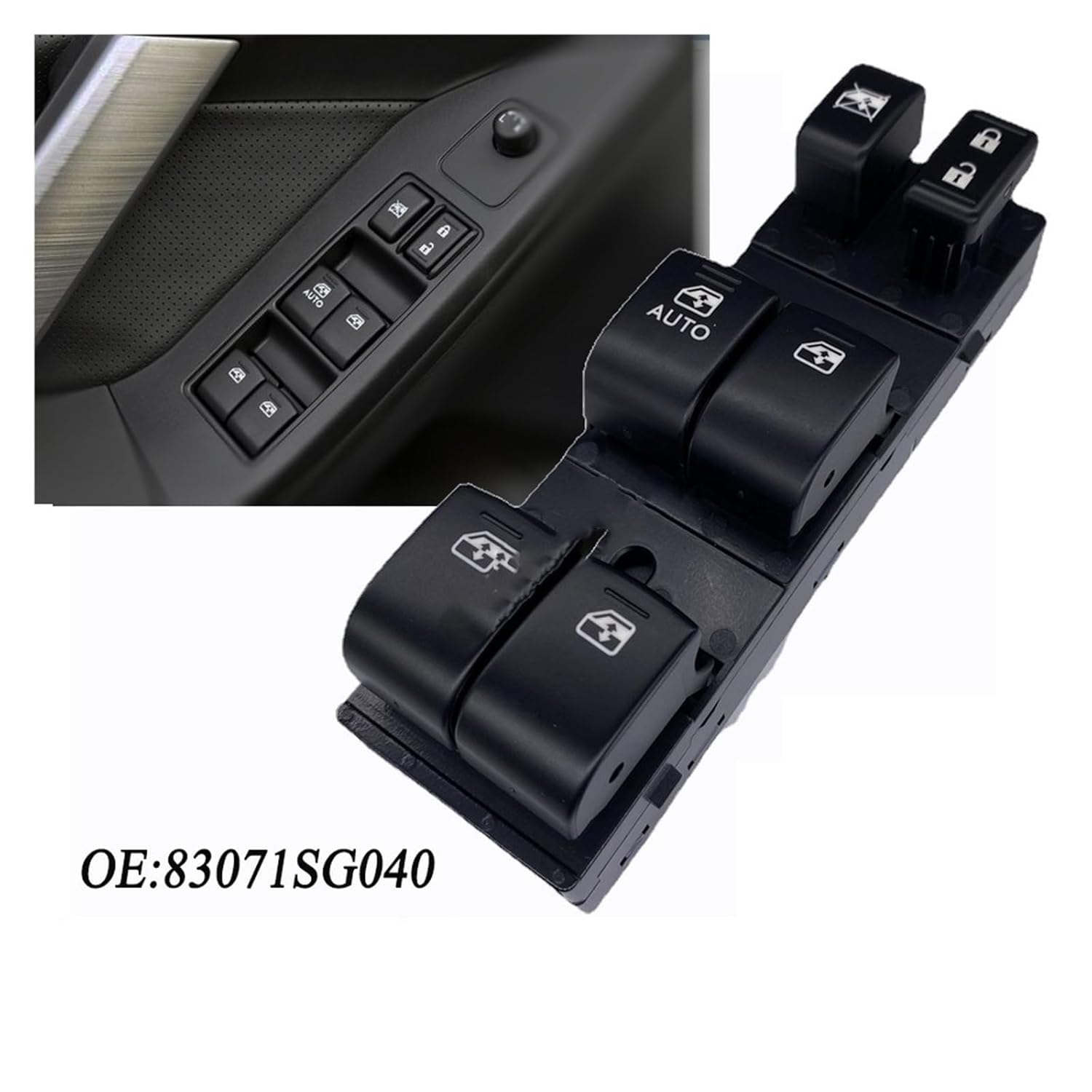 パワーウインドウスイッチ 車用 フロント左ドライバーパワーオート