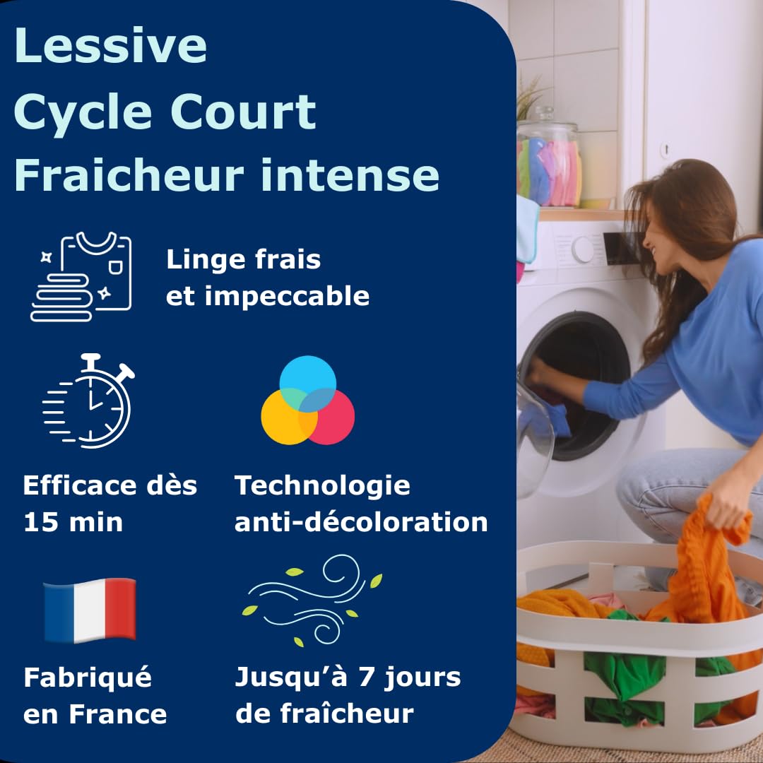 Dr. Beckmann - Lessive Liquide - Rapide Agit en 15min - XXL 200 Lavages