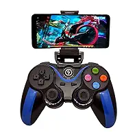 Controle Gamer G7 V1 – Controle Sem Fio Bluetooth para Celulares, Tablets, Consoles, PC e Smart TVs com Bateria de Longa Duração (Azul) (Azul)