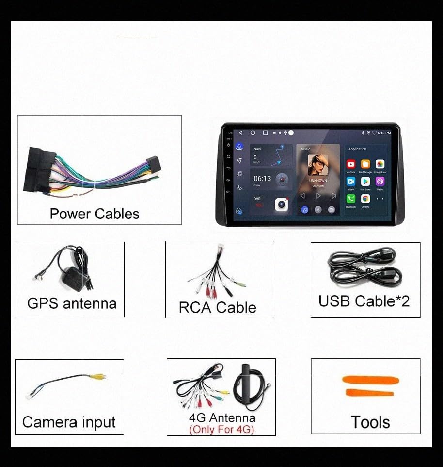 Radio Carplay 2 DIN para Dodge Durango: moderniza tus viajes con pantalla y bluetooth 6