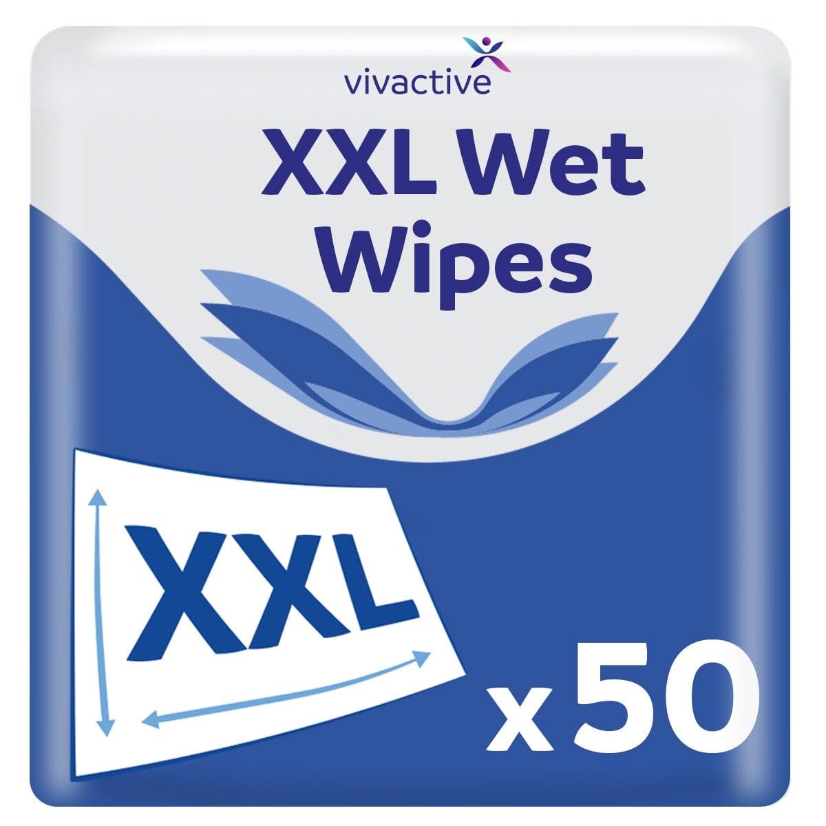 Vivactive XXL Wet Wipes 50 Pack