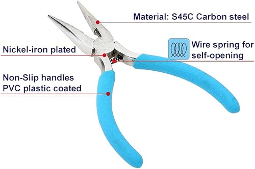 Miniatura 3 de ProsKit UPM-036X 5 "Mango antideslizante Alicates de punta larga Herramienta de corte de cables multiherramienta multiherramientas alicates