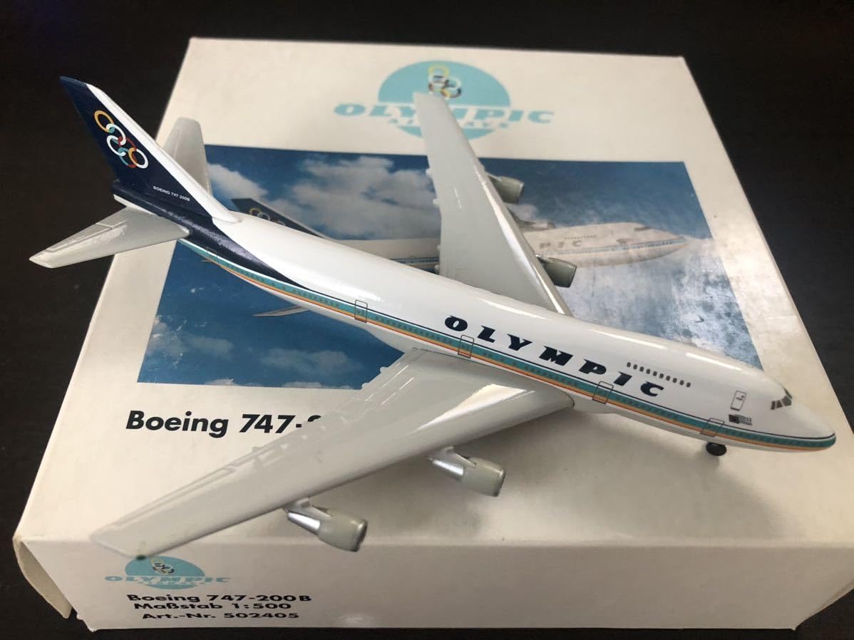 Amazon.co.jp: herpa Wings 1/500 B747-200B OLYMPIC AIRWAYS