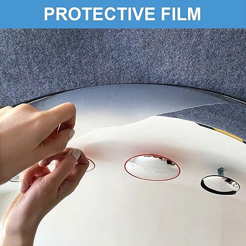 Miniatura 5 de LH-GUARD Espejo convexo de 18 pulgadas, paquete de 2 espejos de seguridad para garaje, almacén, punto ciego, oficina y seguridad de tráfico, espejo