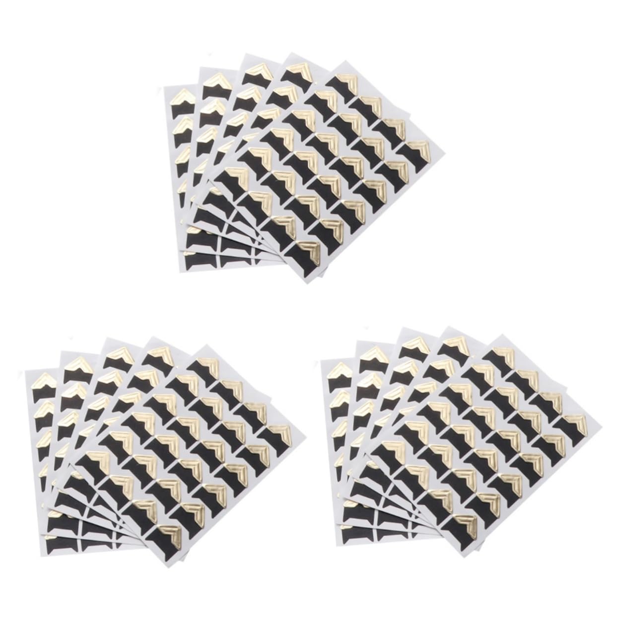 HAPINARY 3sets Photo Corner Stickers Set of Paper Stickers for DIY Scrapbooking Frame Decor for Album 15sheets*3