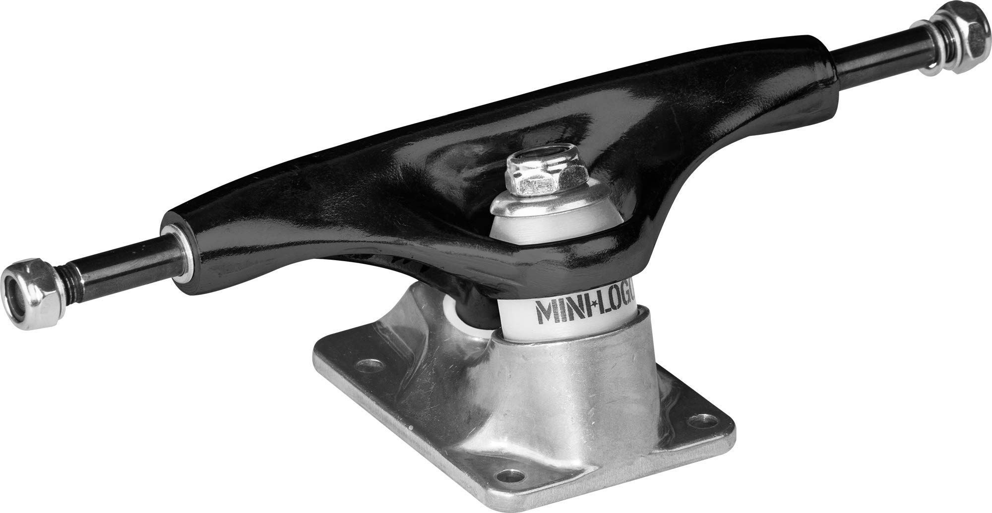 Mini Logo Lot de 2 Trucks Noir/Brut 20,3 cm (bagues Moyennes 94a) Skateboard Unisexe, 8.0"