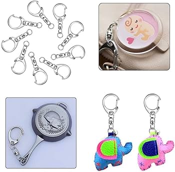 Amazon | 50X D スナップフック キーホルダー リング バルク オープン