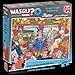Wasgij Retro Mystery 9, The Great Train Robbery - Unique 1000 Piece Jigsaw Puzzle for Adults - Colourful, Challenging & Brainteasing Adult Jigsaws - 100% Recycled Cardboard 1000Pc Puzzles - Jumbo