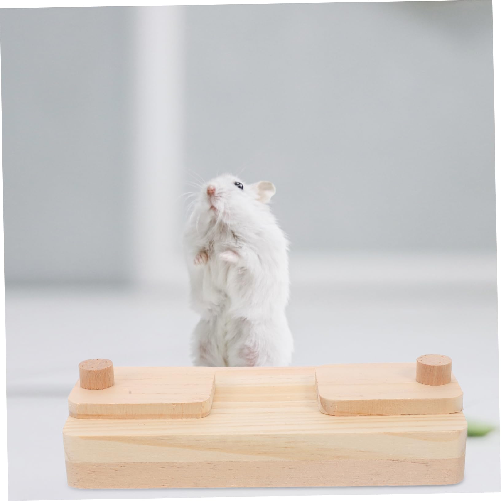 BESPORTBLE 8piezas Juguete De Madera para Pequeñas Puzzle De Snacks para Conejos y Hámsters Estimula La Alimentación Resolución De Problemas Comedero Natural y Seguro