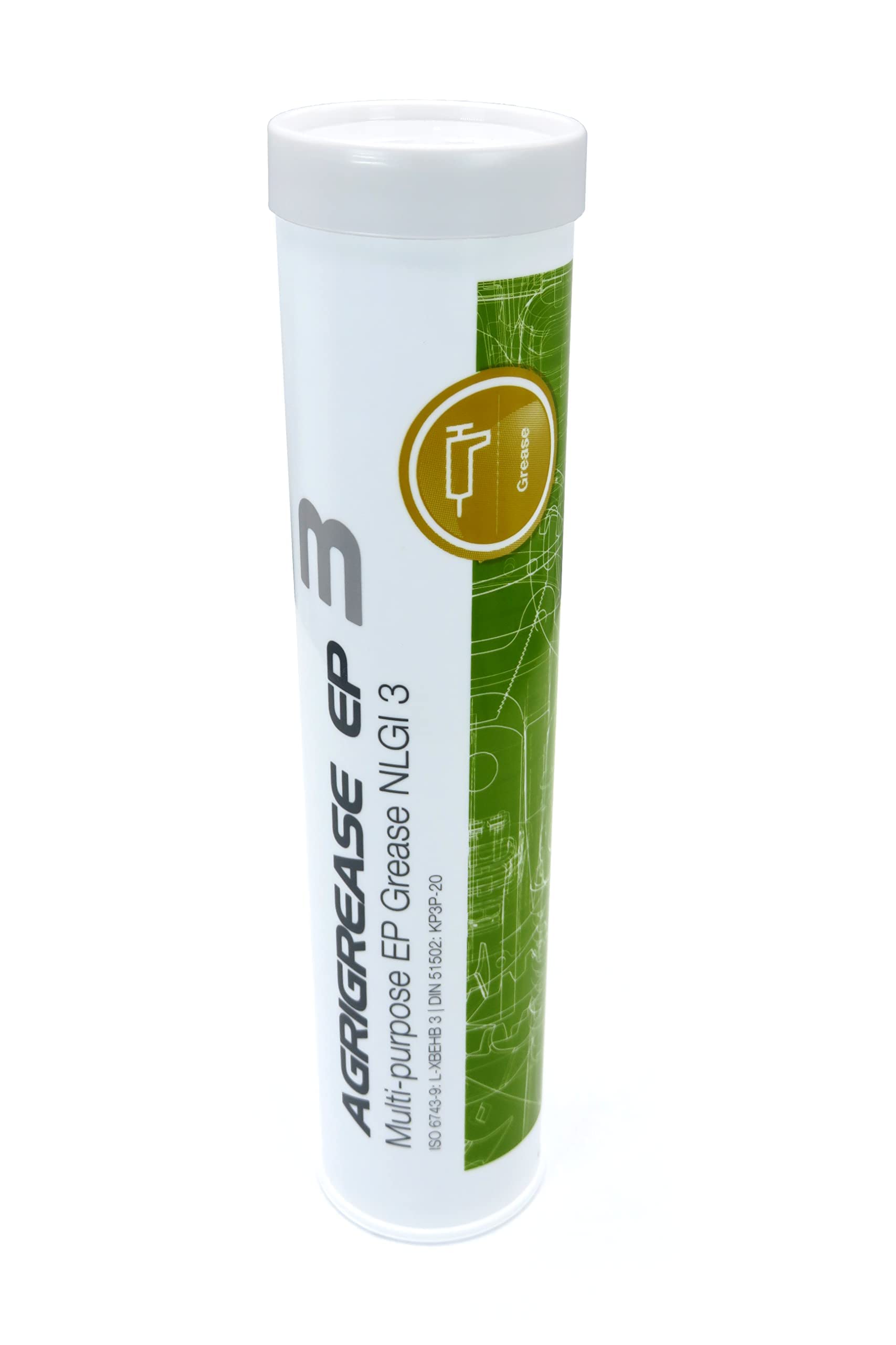 AGRIGREASE EP 3 Multi-Purpose EP Grease Tube NLGI 3 Agricultural Waterproof Lubricant for Metal Surfaces