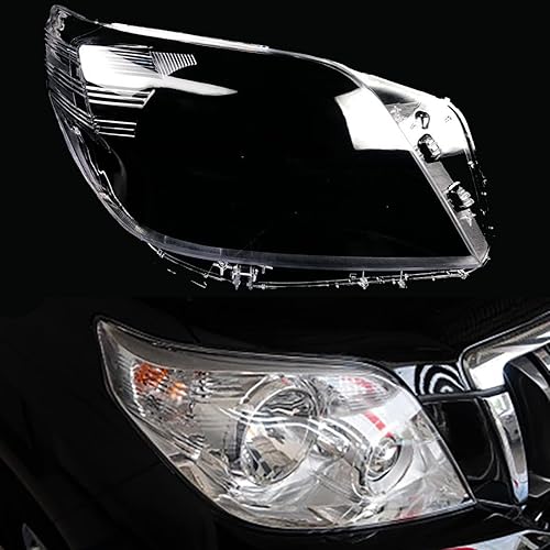Transparente pantalla caso faro cristal Shell lámpara pantalla faro lente cubierta para Toyota Prado 2010 2011 2012 2013