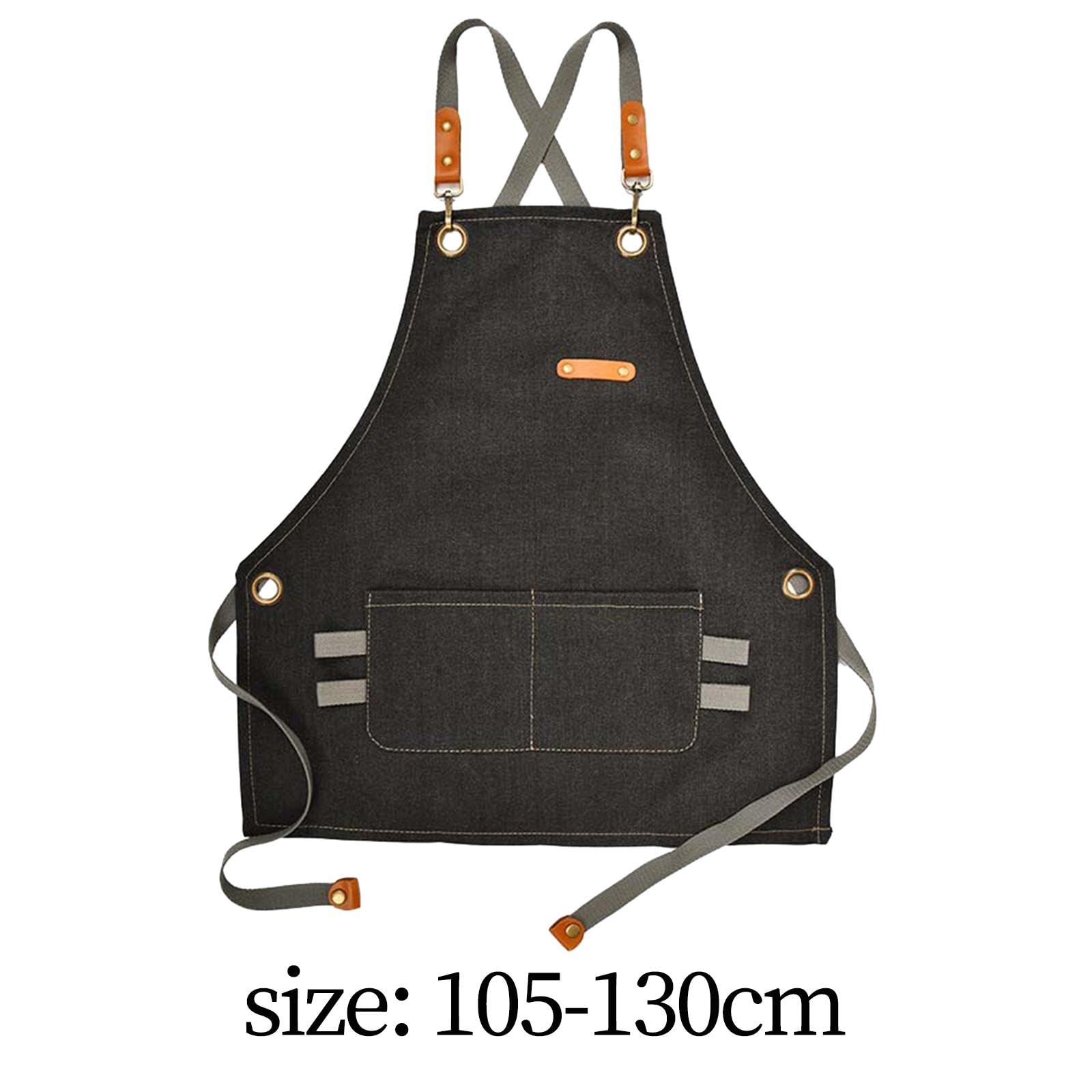 rockible Tablier pour Enfants Tablier de Chef pour Enfants Peinture Jouets Tablier de Cuisine Étanche à l'huile, Tablier de Peinture, Noir, S