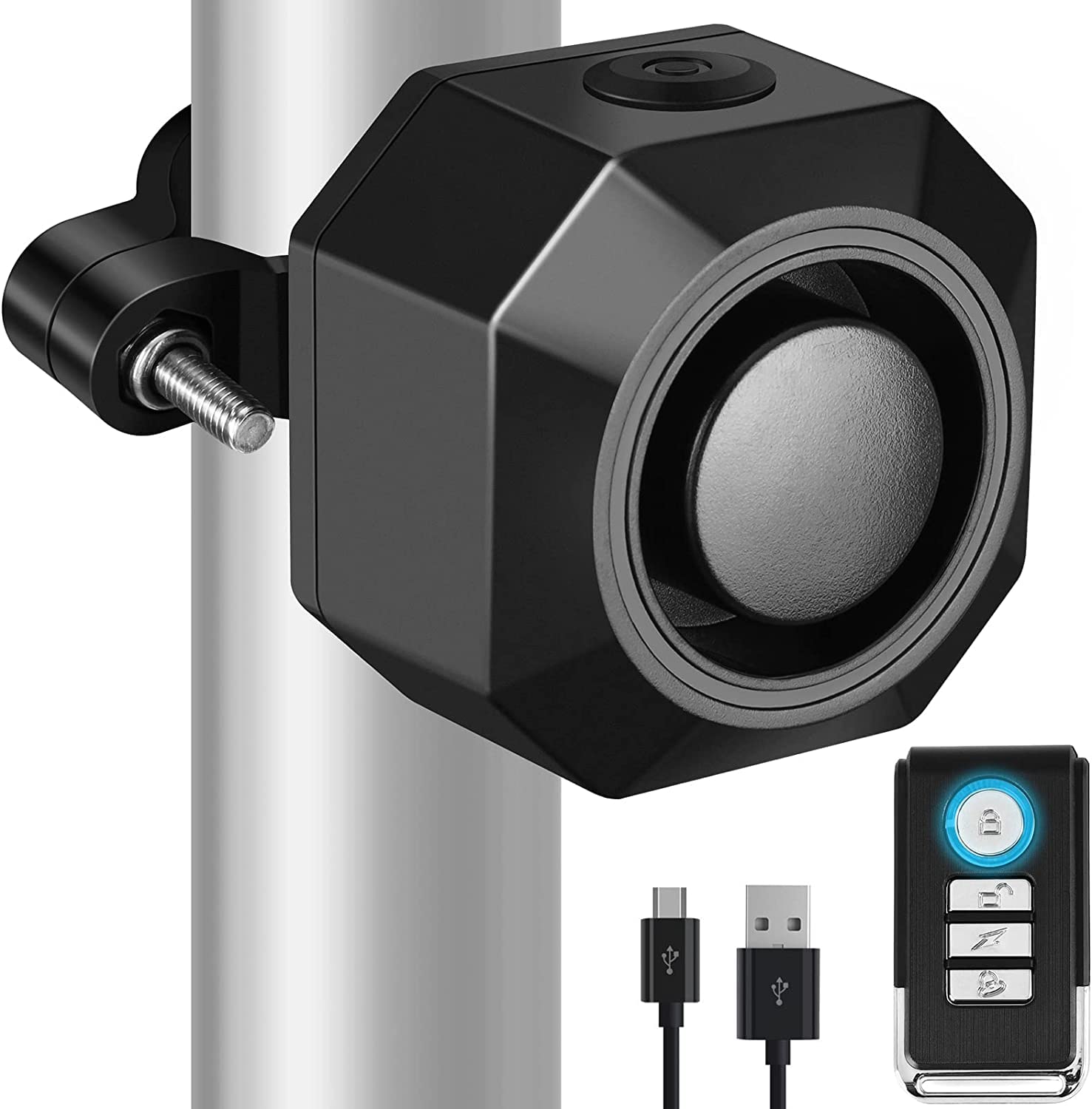 Rupse Allarme Antifurto per Bici Moto con Telecomando,Impermeabile Allarme Moto Bicicletta Antifurto,Ricaricabile Batteria 110 dB Super Forte