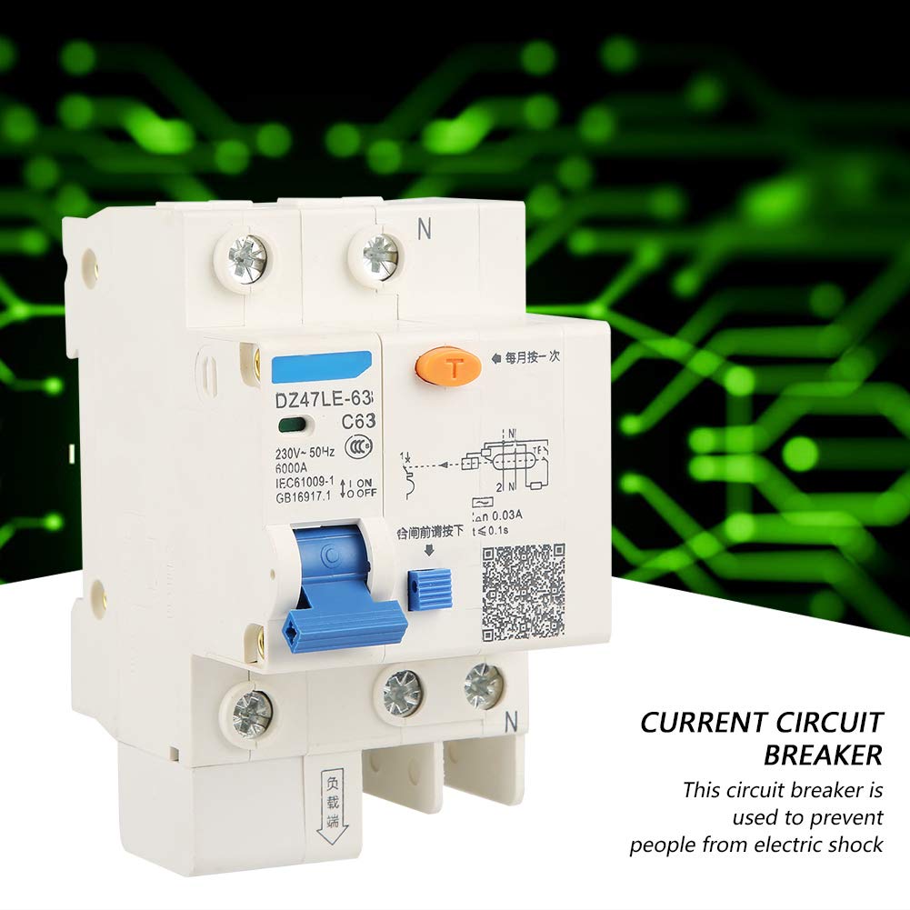 Interruttore automatico differenziale mini corrente residua ad alta sensibilità 230 V 63 A for la decorazione domestica