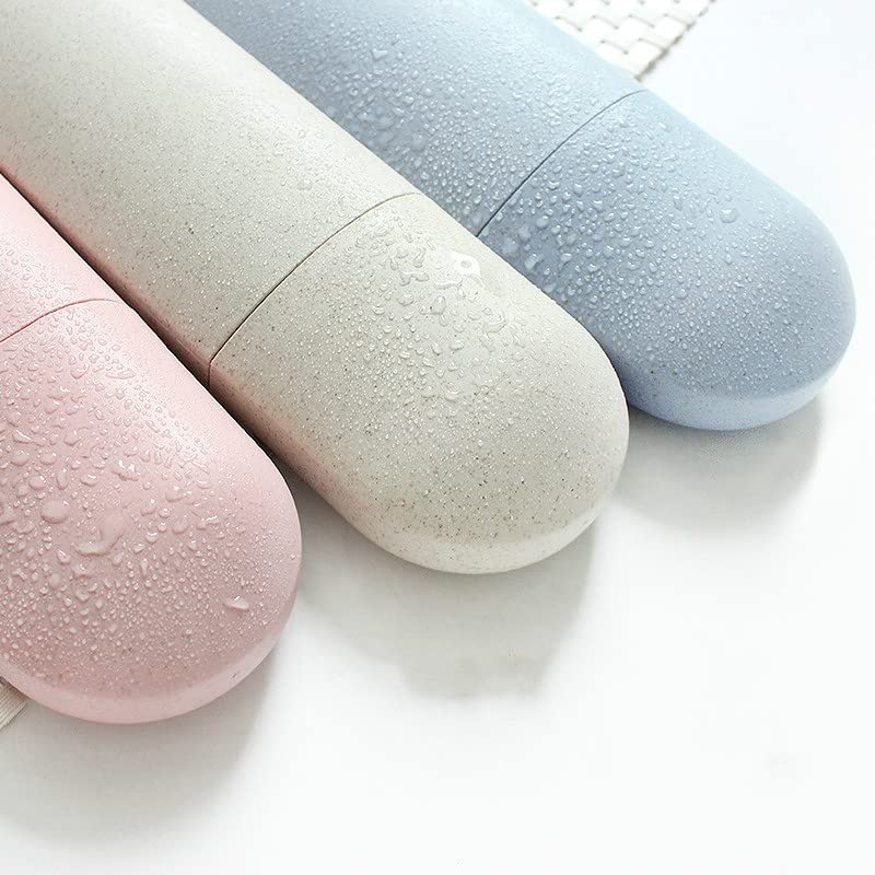 Soporte para cepillo de dientes, estuche portátil para cosméticos, organizador de baño para cepillo de dientes eléctrico, organizador de viaje (1 unidad) (rosa)
