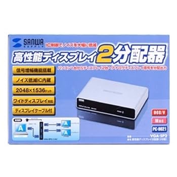 【中古】VGA-DPSP2 DisplayPort分配器 Amazon.co.jp: サンワサプライ 4K対応DisplayPort分配器(2分配