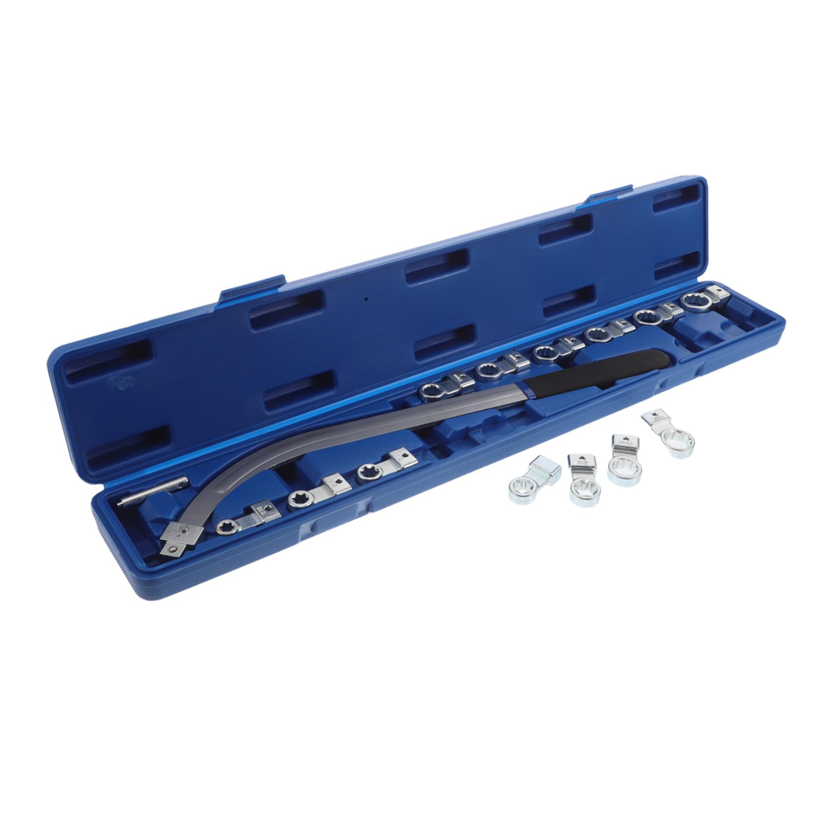 HEMOTON Jeu de 15 Outils en Acier pour Réparation Automobile, Clé de Réglage du Galet Tendeur et Extracteur de Courroie de Tension, Adapté aux Travaux de Mécanicien Auto
