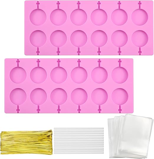 Zfseyuh Silikon Lollipop Formen - 2 Stück Für Cake Pops, Schokolade & Gelees