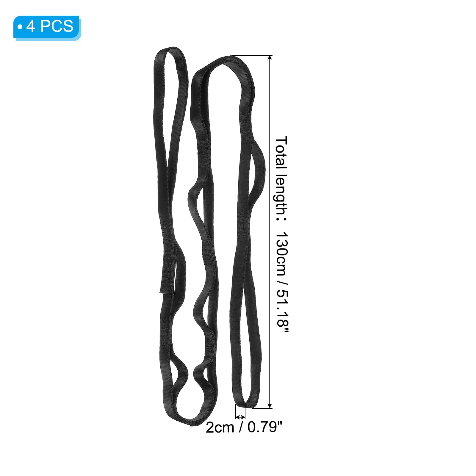 PATIKIL Cinghie a catena a margherita, cinghia da arrampicata resistente, regolabile, in nylon, con passanti per amaca e altalena