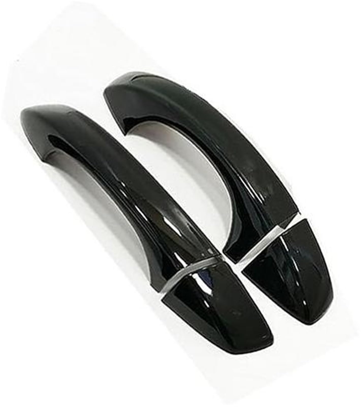 Qasuler Black For Volkswagen, For Scirocco, 3 Mk3 2008-2015 Carbon Fiber Chrome Car Side Door Handle Cover Trim Styling Auto Accessories Exterior Door Handle Trim(Black)