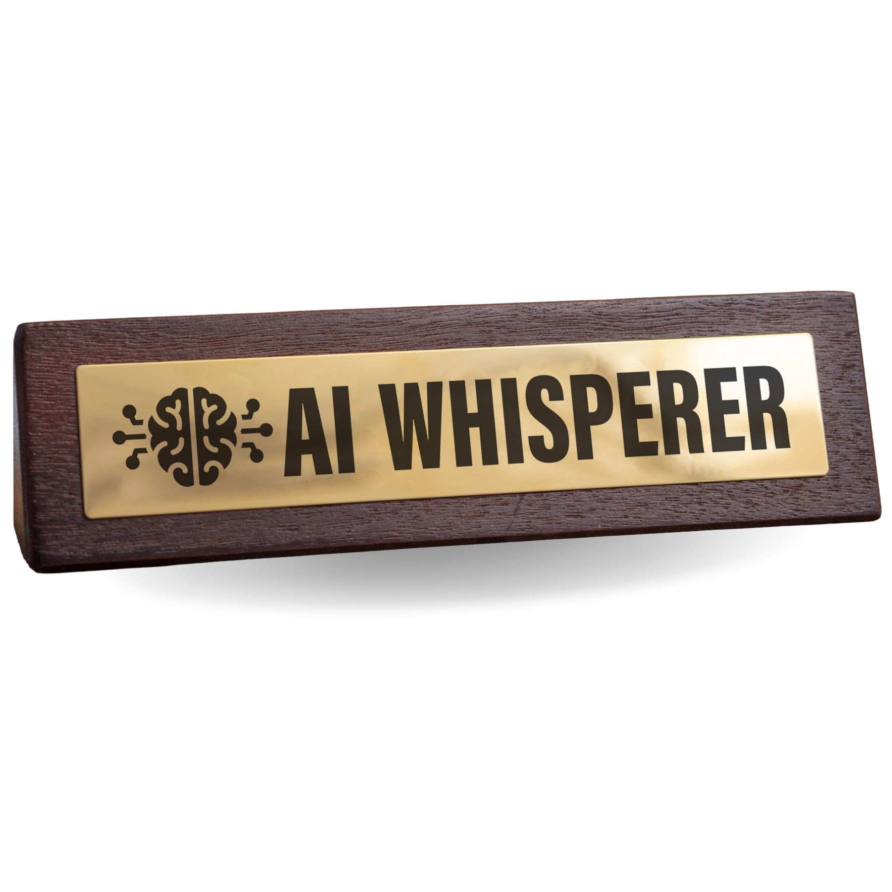 Boxer Gifts AI Whisperer Novelty Desk Sign - Funny Office Gift for Colleague Secret Santa - Joke Artificial Intelligence ChatGPT Accessories