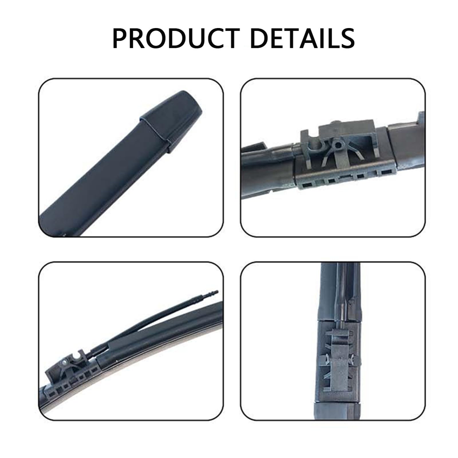 Tergicristalli per Citroen C4 Picasso 2013-2018 | Silenzioso Antiusura Silicone Senza Telaio Multifunzionale Spruzzo Tutte-Stagioni Perfetta Aderenza Facile Installazione