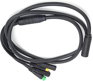 Agatige BAFAN BBS01/BBS02 Mid Motor Extension Cable Brake Gear Shift Speed Sensor Programming Cable 1T2 1T4 3 4 5 8 PIN Extension Cables Electric Bike Accessories