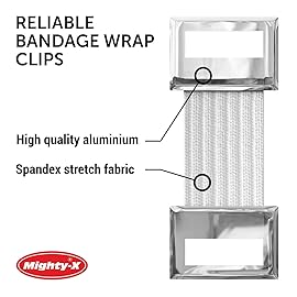 Elastic Bandage Clips - 30 Pack - Bandage Wrap Clips