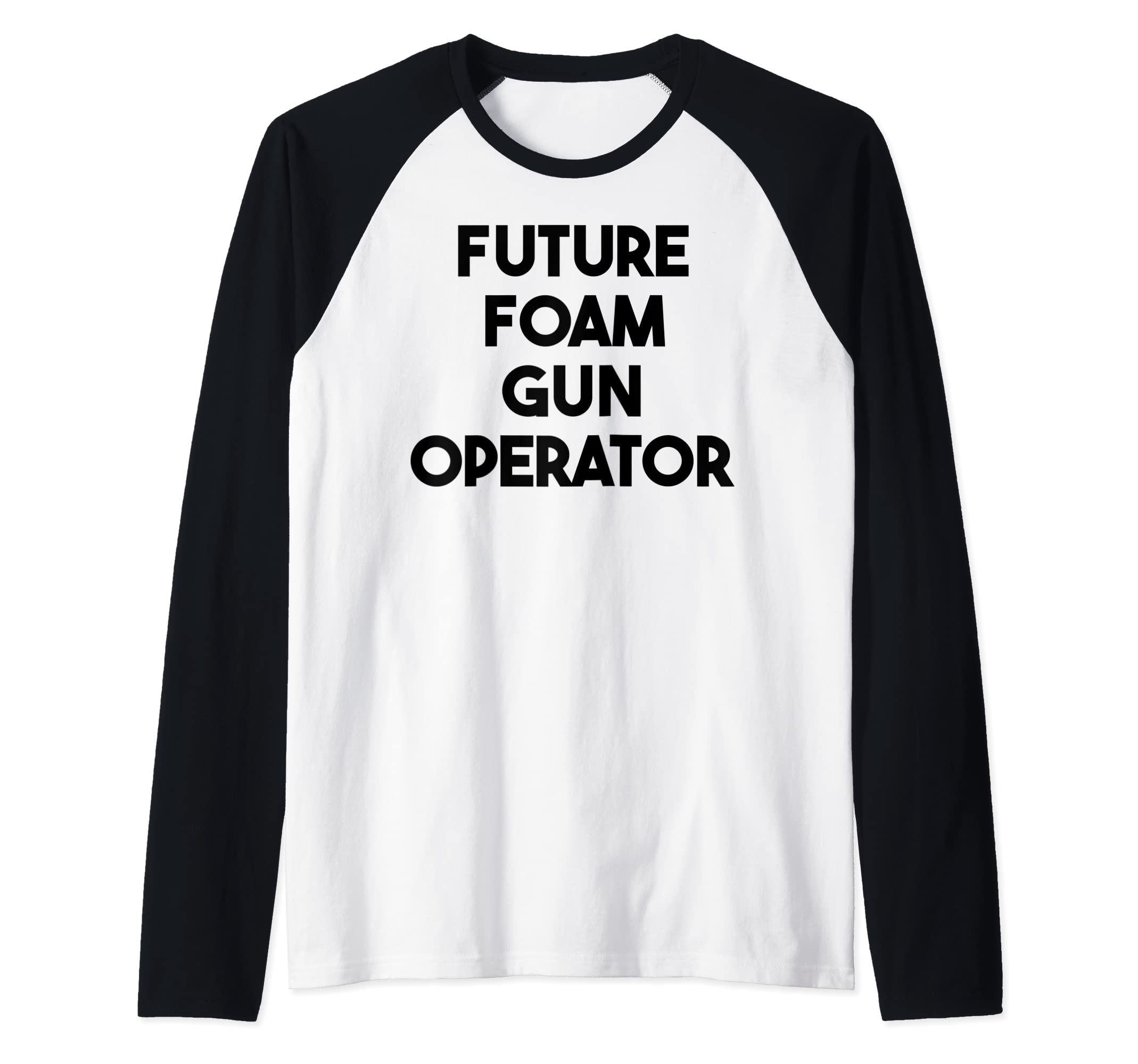 Future Foam Gun Operator Raglan Baseball Tee