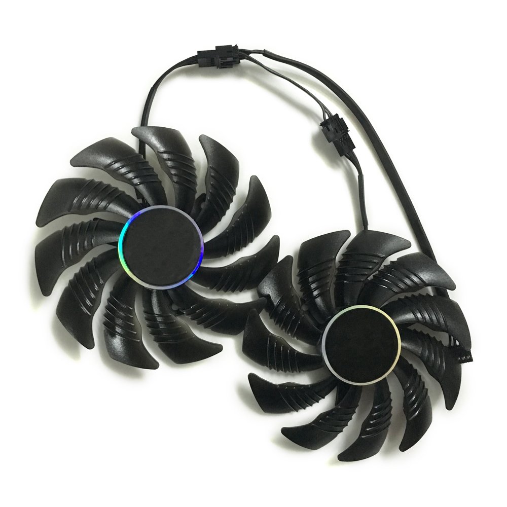 2 Pcs/Lot T129215SU Graphics Card Fan for GIGABYTE GTX 1050 Ti 1060 1070 RX 470 480 570 580 R9 380X GPU Cooling Fan