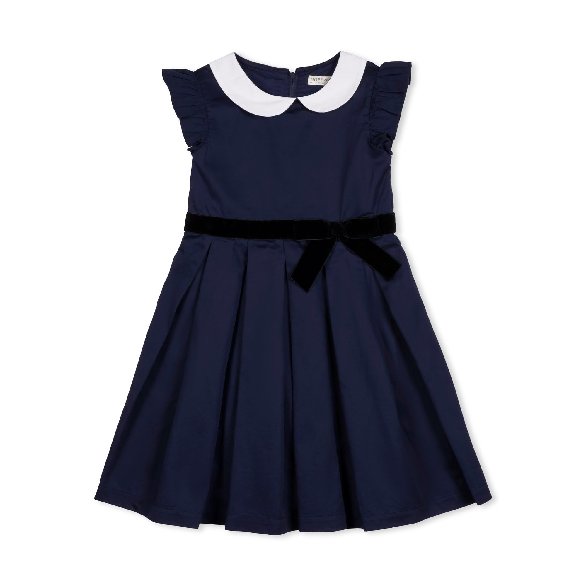 Hope &amp; Henry Girls' Milano Tipped Sweater Dress