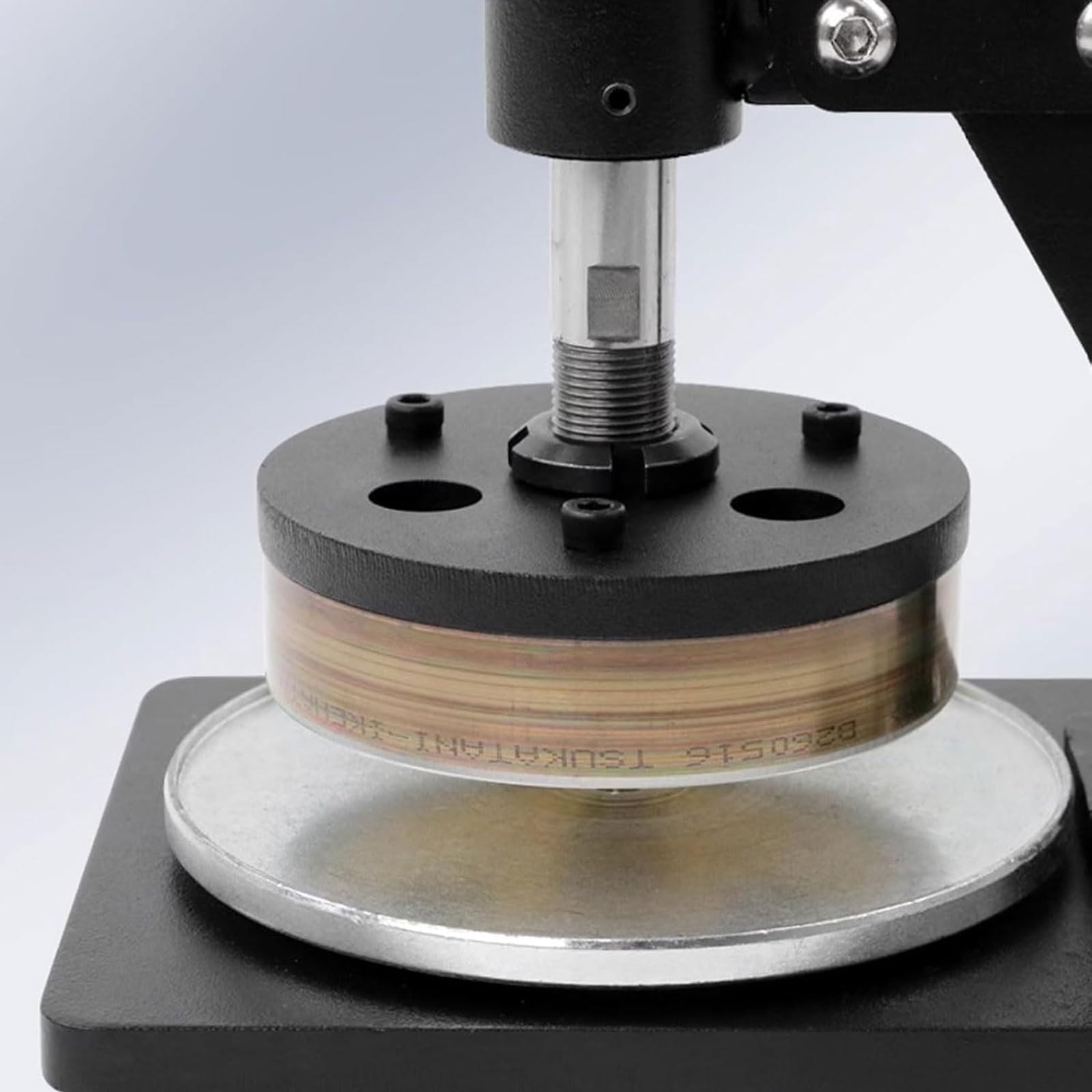100 qcm Stoffprobenschneider Handdruck Probenahmemesser mit Trägerplatte 0,1-10 mm Schnittstärke 150 mm Durchmesser Klingenbasis Runde Stoffprobenscheibe für Textil Drucken Färben