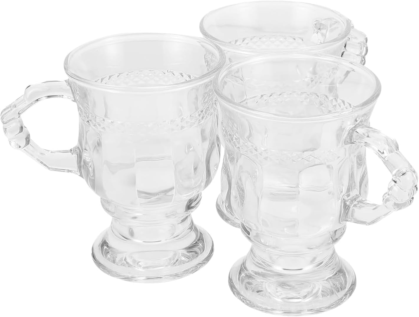 Verres à thé vintage en verre ciselé, le coffret idéal pour l'art de la table
