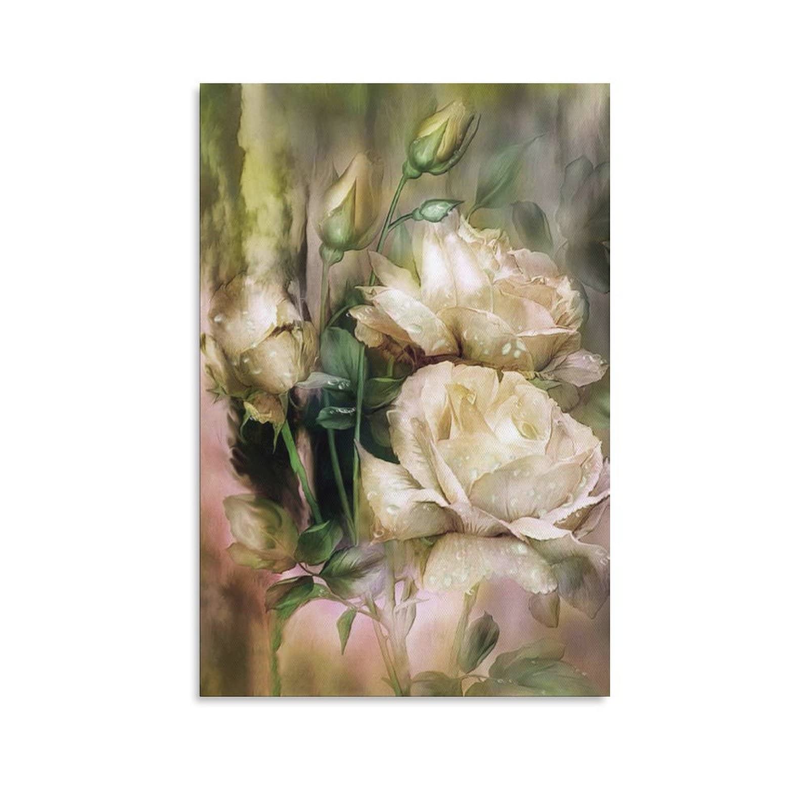 Raindrops On White Roses