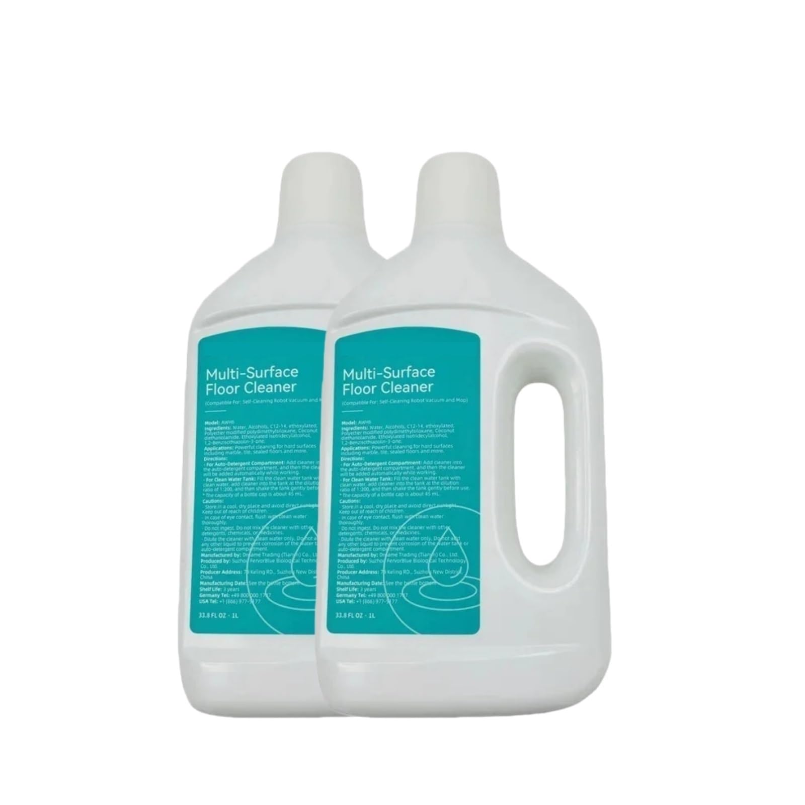 Líquido for aspiradora, compatible con Dreame L20, L20 Pro, L30, L30 Ultra, L40S Ultra, L40 Max X50 Ultra, limpiador multisuperficie | Solución for fregado en seco y húmedo(2PACKS)