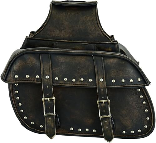 Miniatura 4 de GARGOYLE BELLS Alforjas de Motocicleta de Cuero Bolsa de Equipaje para Motocicleta con Fundas para Pistola Para Softails Sportsters y Choppers