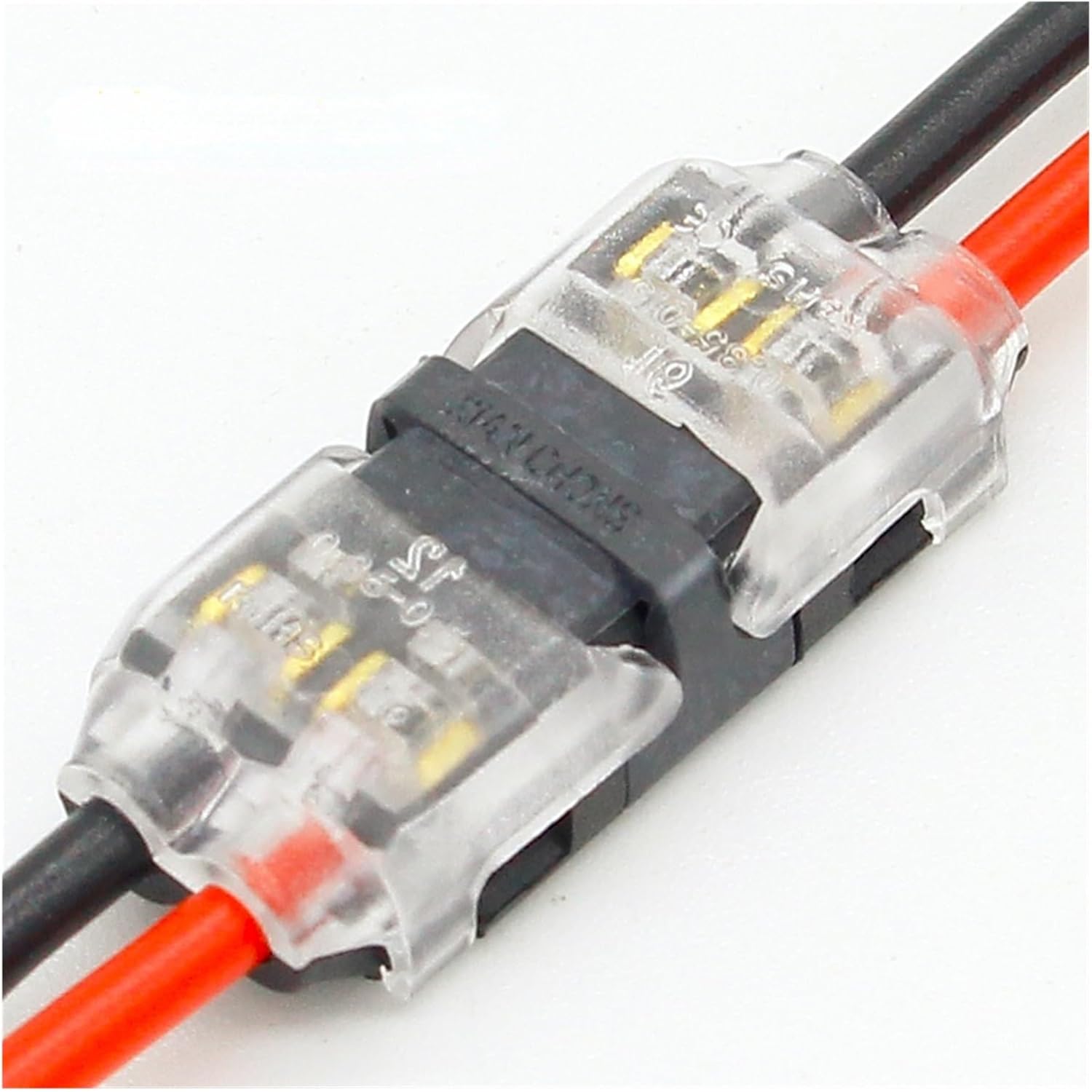 5pcs/lot 2 Pin Spring Connector Wire, No Soldering, No Screws Quick Connector Cable Clamp Terminal Block Easy LED Strip Light
