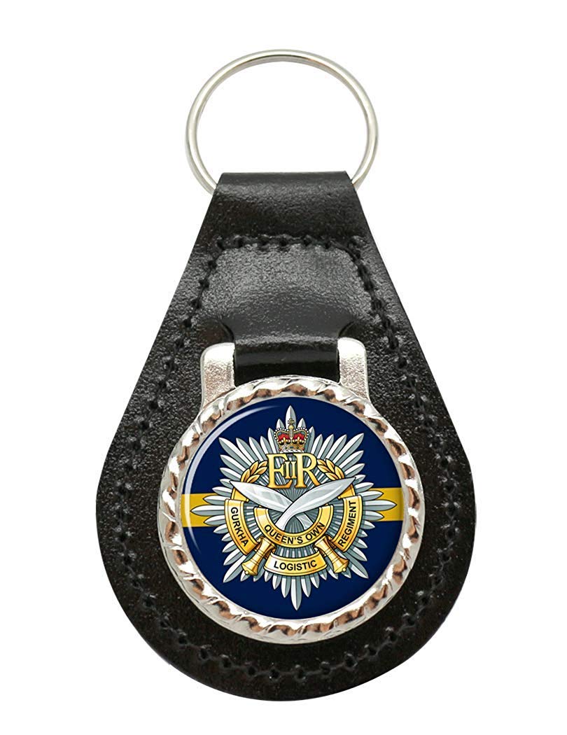 Queen's Own Gurkha Logistic Regiment, British Army Leather Key Fob