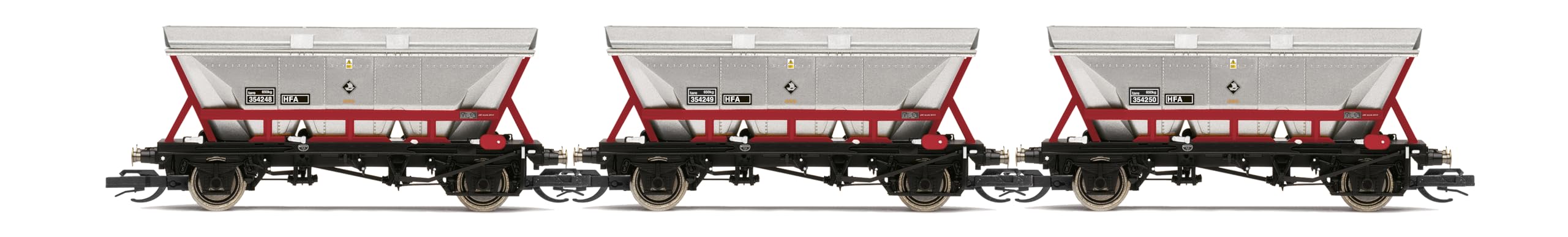 Hornby - TT TT6036 EWS HFA Hopper Triple Pack with Canopy, Silver