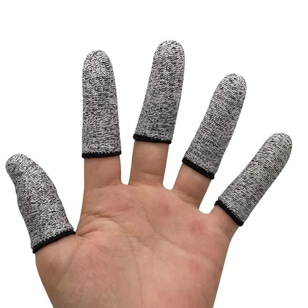 Hndhbfgrt Finger Cots Cut Protectors(100 PCS) for Kitchen,Work Sculpture,Anti-Slip Reusable